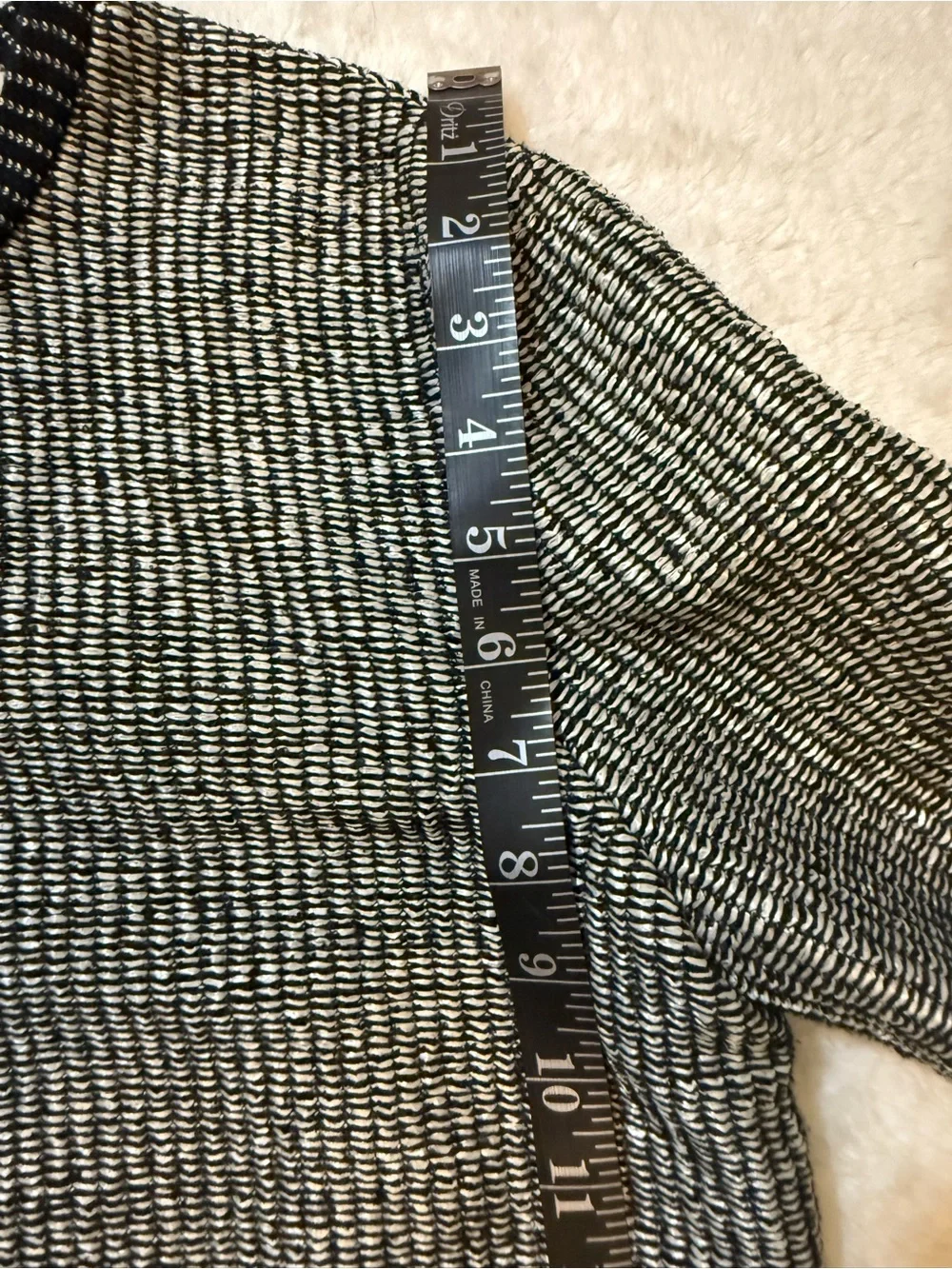 NWOT Tory Burch Boxy Raffia Sweater